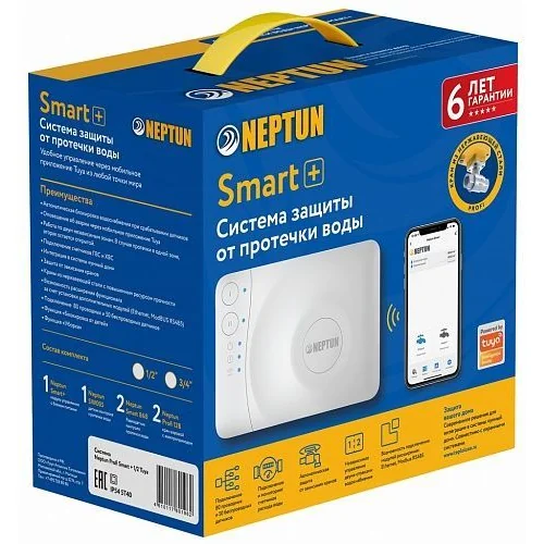 Neptun Profi Smart+ TUYA 1/2 Система защиты от протечек воды 