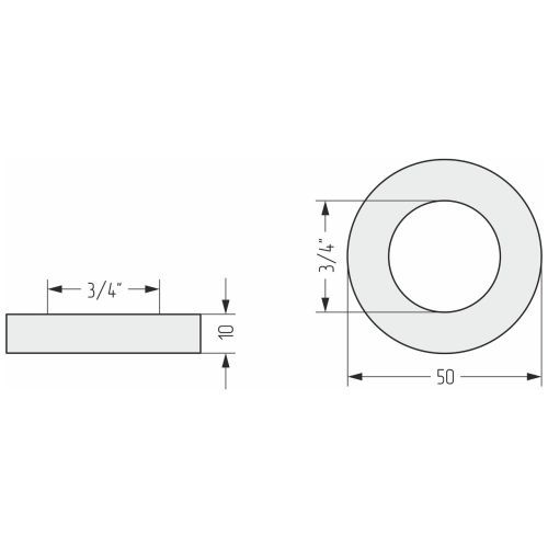 Отражатель   TUBE d 50 мм (G 3/4 НР)