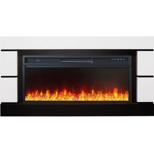 Каминокомплект Modern 42 SFT - Белый с черным с очагом Vision 42 LED