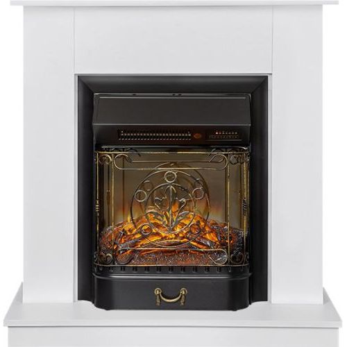 Каминокомплект Scandic (Разборный) - Белый с очагом Majestic FX M Black RC