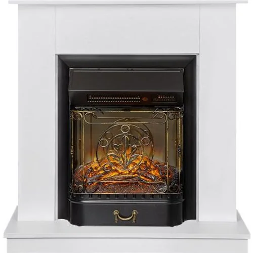 Каминокомплект Scandic (Разборный) - Белый с очагом Majestic FX M Black RC