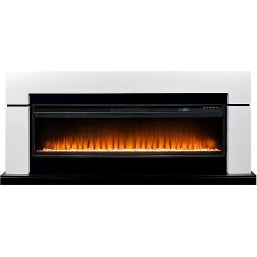 Каминокомплект Lindos 60 (Разборный) - Белый с черным с очагом Vision 60 LED