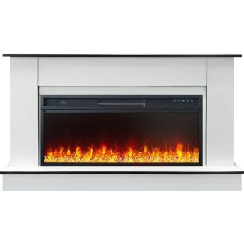 Каминокомплект Scandic V42 (Разборный) - Белый с очагом Vision 42 LED