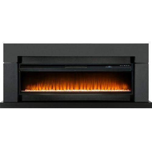 Каминокомплект Lindos 60 (Разборный) - Серый графит  с очагом Vision 60 LED