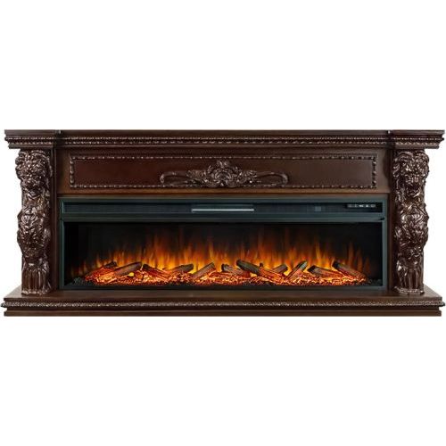 Каминокомплект Windsor 60 - Темный дуб с очагом Vision 60 LOG LED
