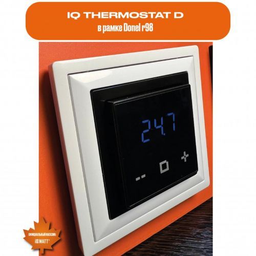Терморегулятор IQ THERMOSTAT D черный матовый