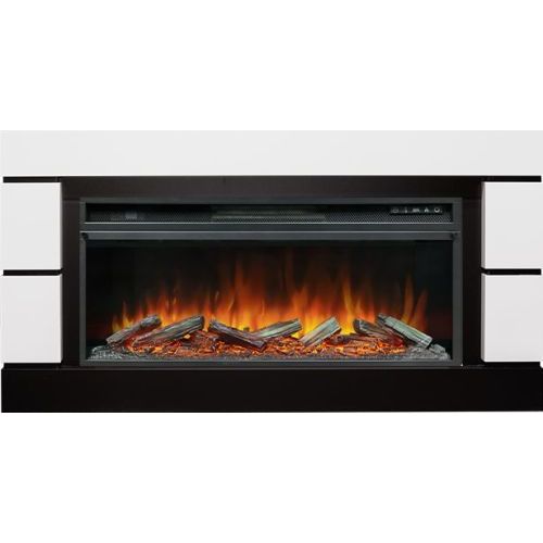 Каминокомплект Modern 42 (Разборный) - Белый с черным с очагом Vision 42 LOG LED
