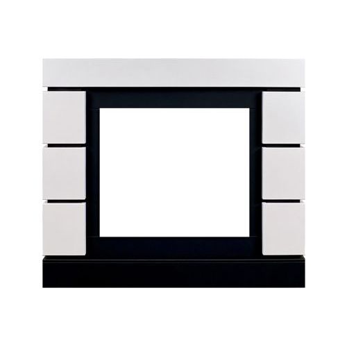 Портал Royal Flame Modern 23 (Разборный) - Белый с черным