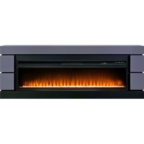 Каминокомплект Modern 60 (Разборный) - Серый графит с черным с очагом Vision 60 LED