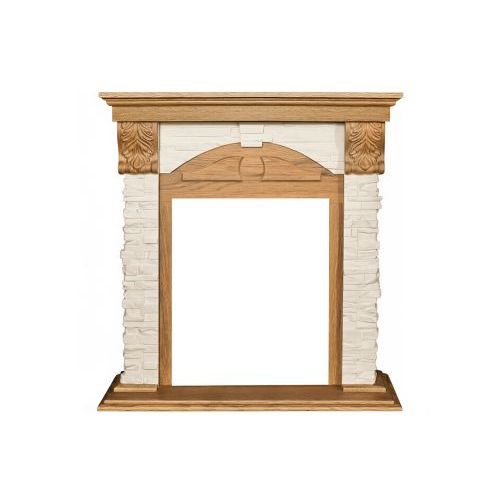 Портал Royal Flame Dublin (Разборный) - Дуб / Сланец бежевый