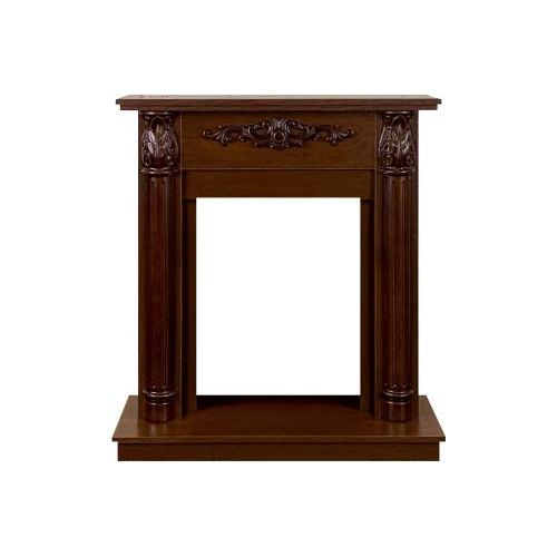 Каминокомплект Laura (Разборный) - Темный орех с очагом Aspen Black