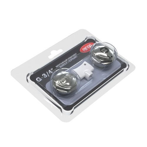 Монтажный комплект RIFAR 3/4 ХРОМ для радиаторов cерий Monolit, Supremo