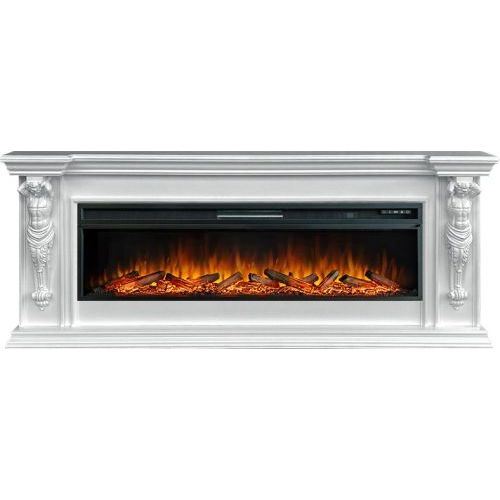 Каминокомплект Sparta 60 - Белый с очагом Vision 60 LOG LED