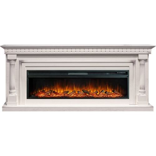 Каминокомплект Dallas 60 - Слоновая кость с патиной с очагом Vision 60 LOG LED