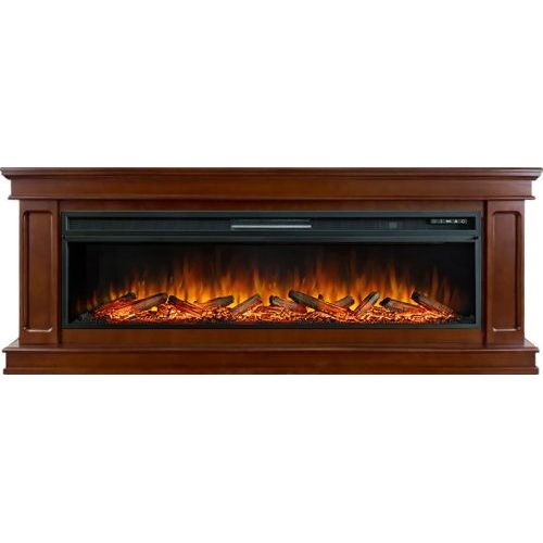 Каминокомплект Geneva 60 - Темный дуб с очагом Vision 60 LOG LED