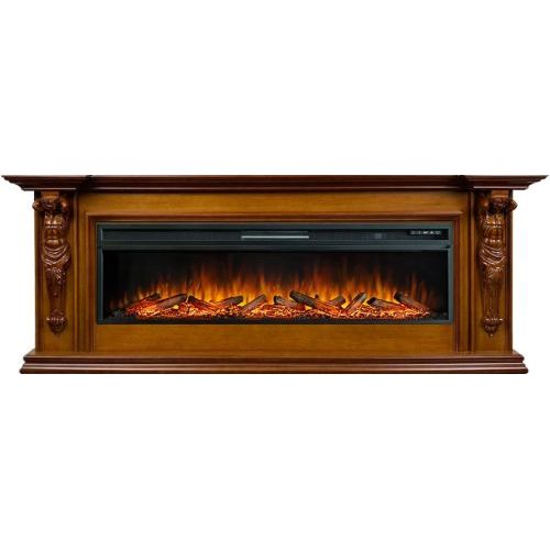 Каминокомплект Sparta 60 - Орех с очагом Vision 60 LOG LED