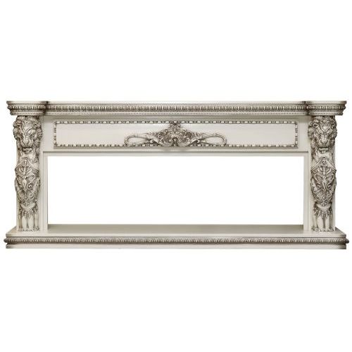 Каминокомплект Windsor 60 - Слоновая кость с темной патиной с очагом Vision 60 LOG LED