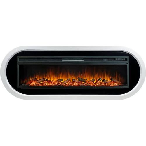 Каминокомплект Ellipse - Белый с черным с очагом Vision 60 LOG LED