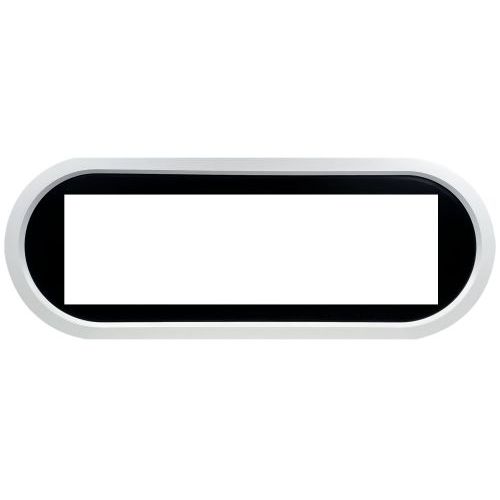 Каминокомплект Ellipse - Белый с черным с очагом Vision 60 LOG LED