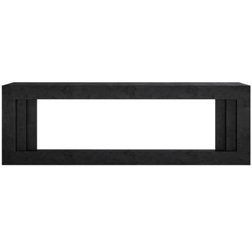 Каминокомплект Line 60 Dark Grey (Разборный) - Темный серый с очагом Vision 60 LOG LED