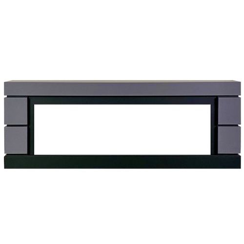 Каминокомплект Modern 60 SFT (Разборный) - Серый графит с очагом Vision 60 LOG LED