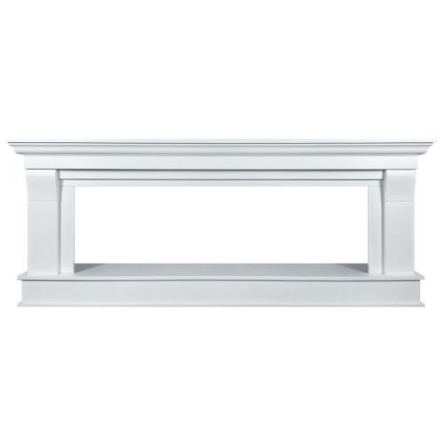 Каминокомплект Monaco 60 (Разборный) -  Бьянко белый с очагом Vision 60 LOG LED