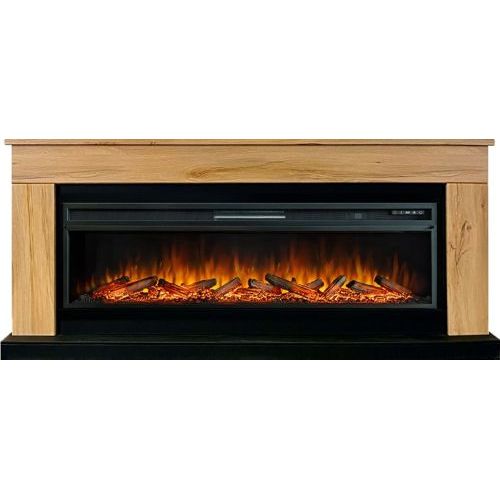 Каминокомплект Bergen 60 (Разборный) - Дуб галифакс с очагом Vision 60 LOG LED