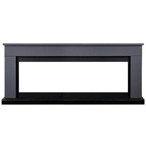 Каминокомплект Bergen 60 SFT (Разборный) - Серый графит с очагом Vision 60 LOG LED