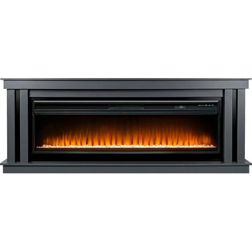 Каминокомплект Cosmo 60 (Разборный) - Серый графит с черным с очагом Vision 60 LED