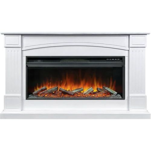 Каминокомплект Boston 42 SFT (Разборный) - Белый с очагом Vision 42 LOG LED