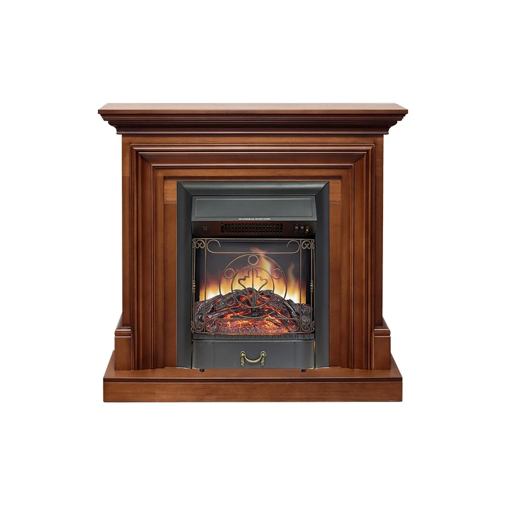 Каминокомплект Bradford - Орех с очагом Majestic FX Black
