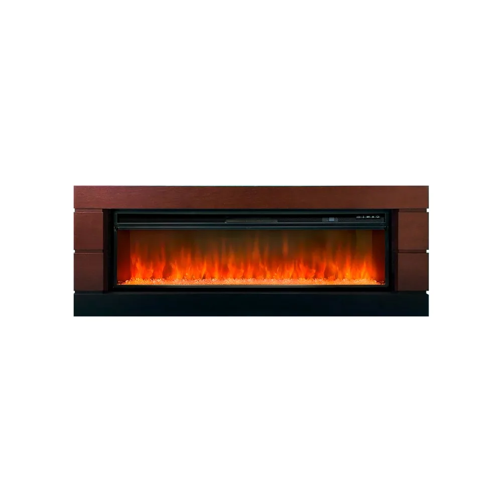 Каминокомплект Modern - Темный дуб с черным с очагом Vision 60 LED