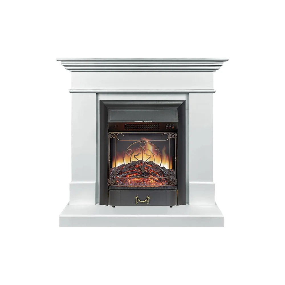 Каминокомплект California SFT (Разборный) - Белый с очагом Majestic FX Black