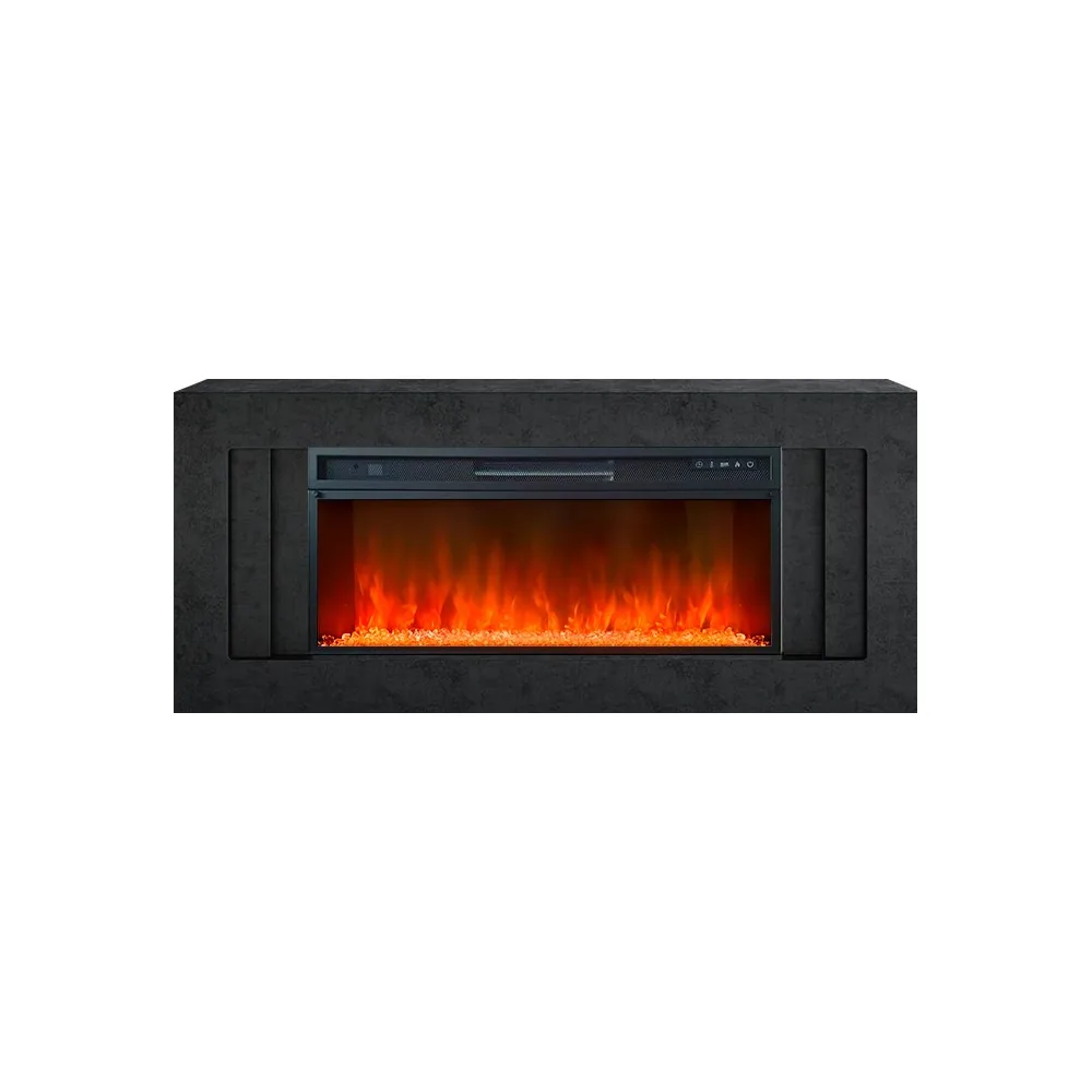 Каминокомплект Line 42 Dark Grey - Темный серый с очагом Vision 42 LED