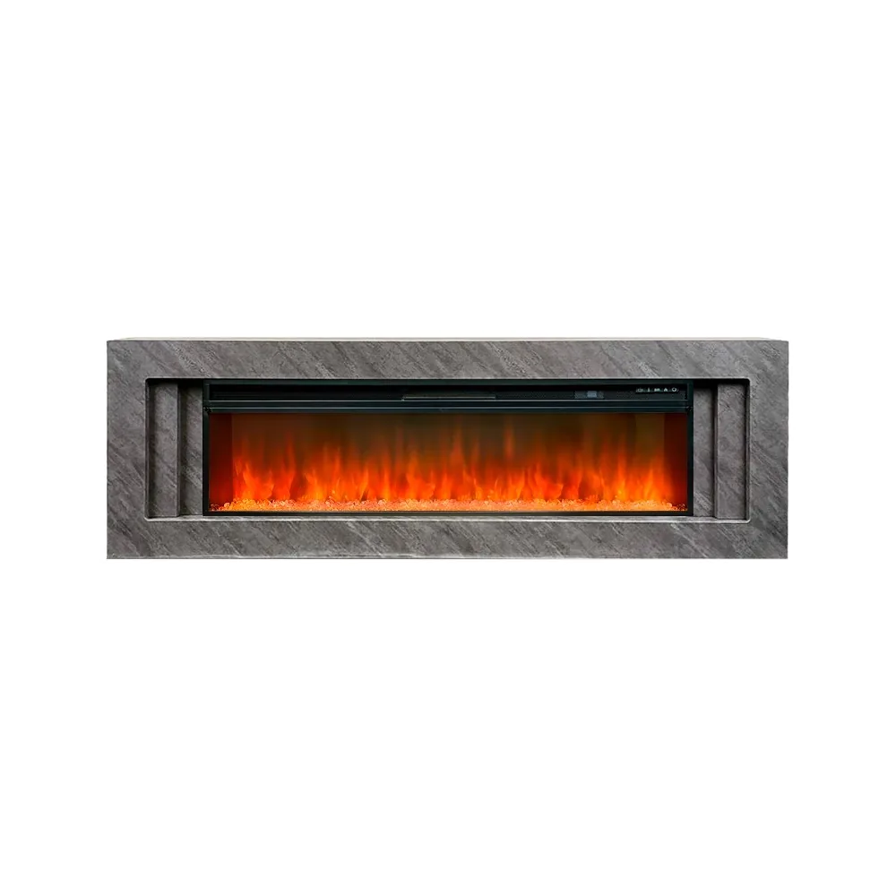 Каминокомплект Line 60 Concrete - Серый бетон с очагом Vision 60 LED