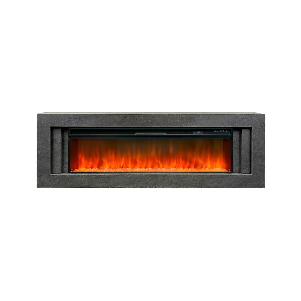 Каминокомплект Line 60 Dark Grey - Темный серый с очагом Vision 60 LED