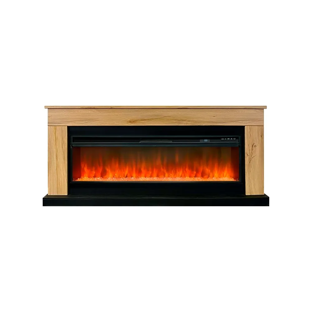 Каминокомплект Bergen 60 (Разборный) - Дуб галифакс с очагом Vision 60 LED