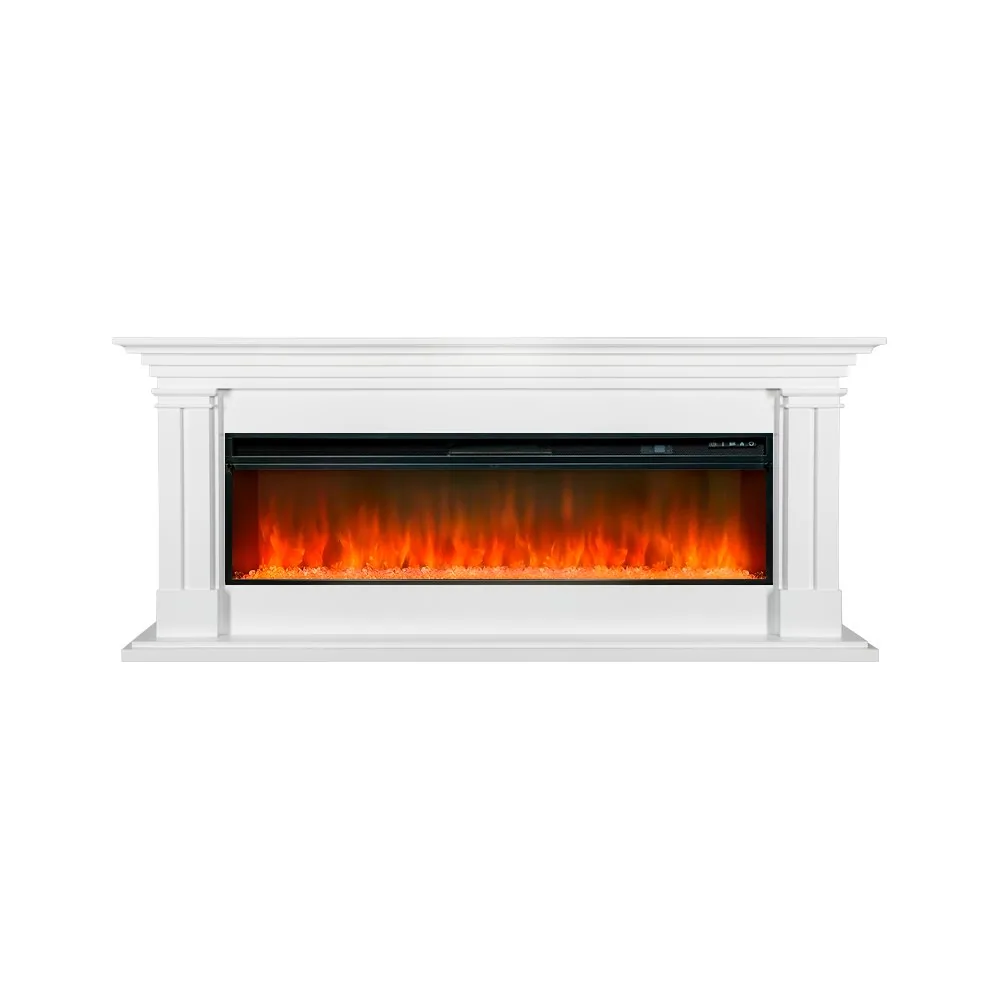 Каминокомплект Lyon 60 SFT (Разборный) - Белый с очагом Vision 60 LED
