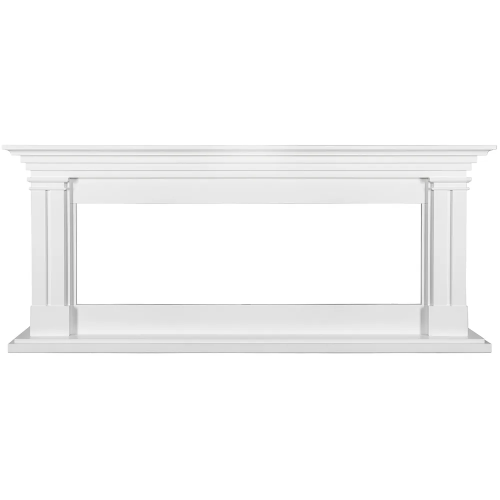 Каминокомплект Lyon 60 SFT (Разборный) - Белый с очагом Vision 60 LOG LED