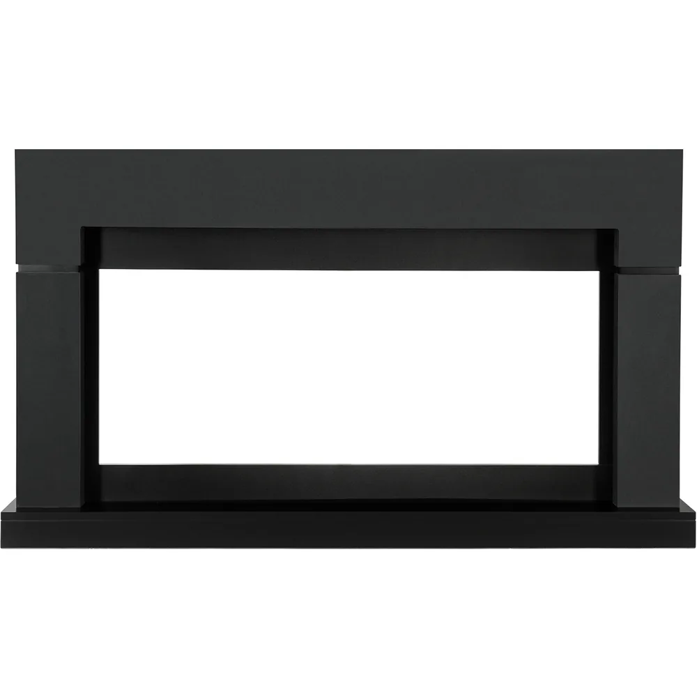 Каминокомплект Lindos V42 SFT (Разборный) - Серый графит (Ширина 1470мм) с очагом Vision 42 LOG LED