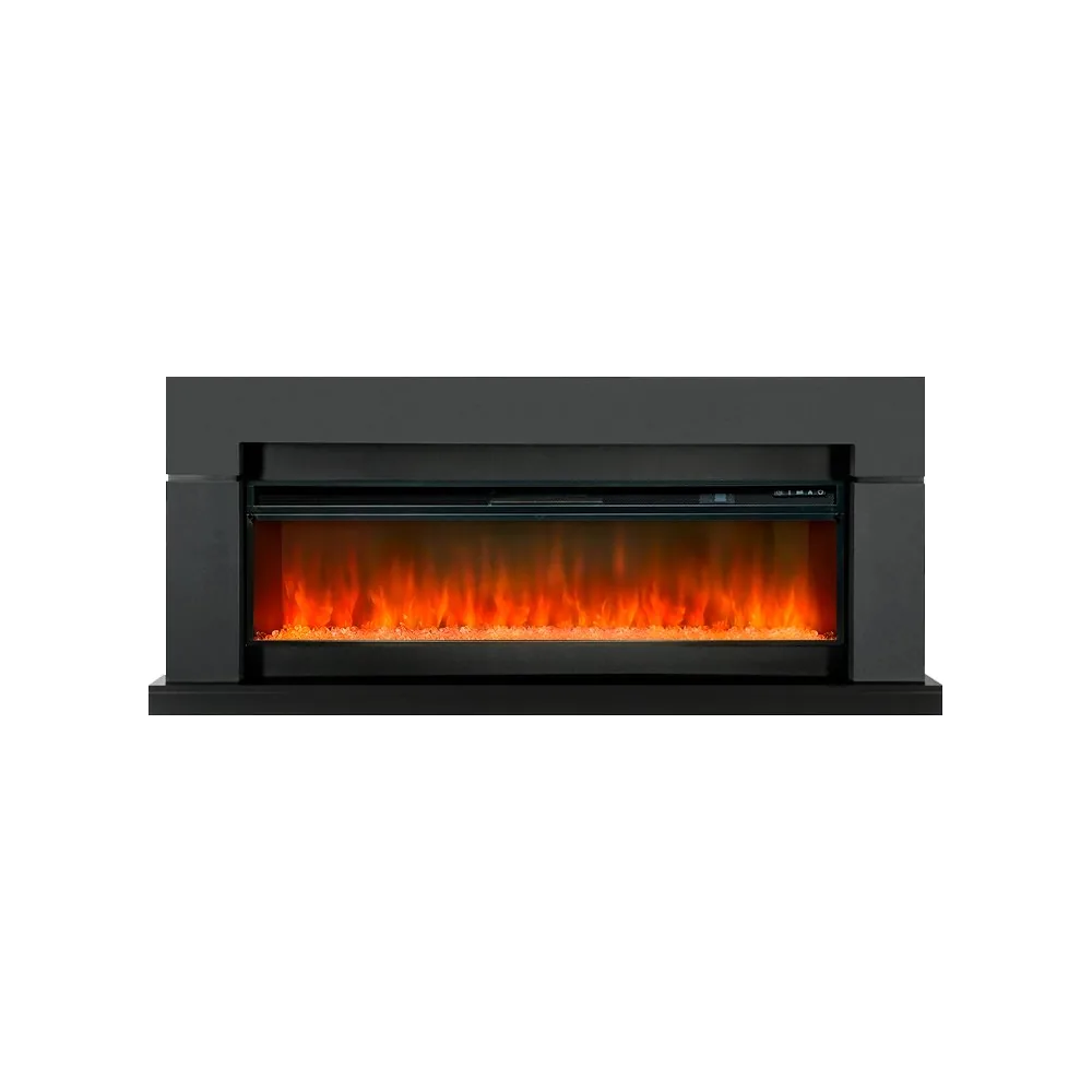 Каминокомплект Lindos 60 (Разборный) - Серый графит с очагом Vision 60 LED