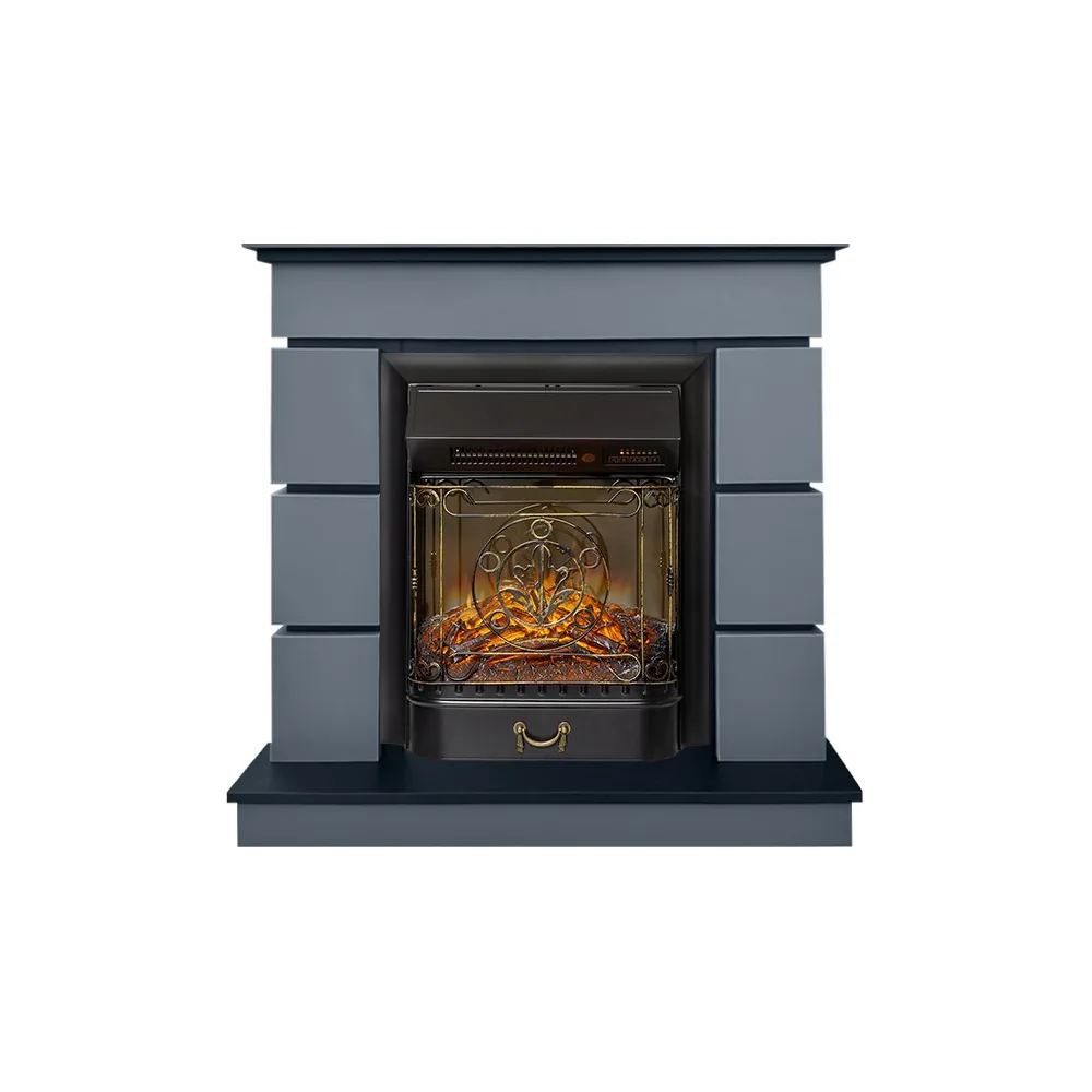 Каминокомплект Modern (Разборный) - Серый графит с очагом Majestic FX M Black RC