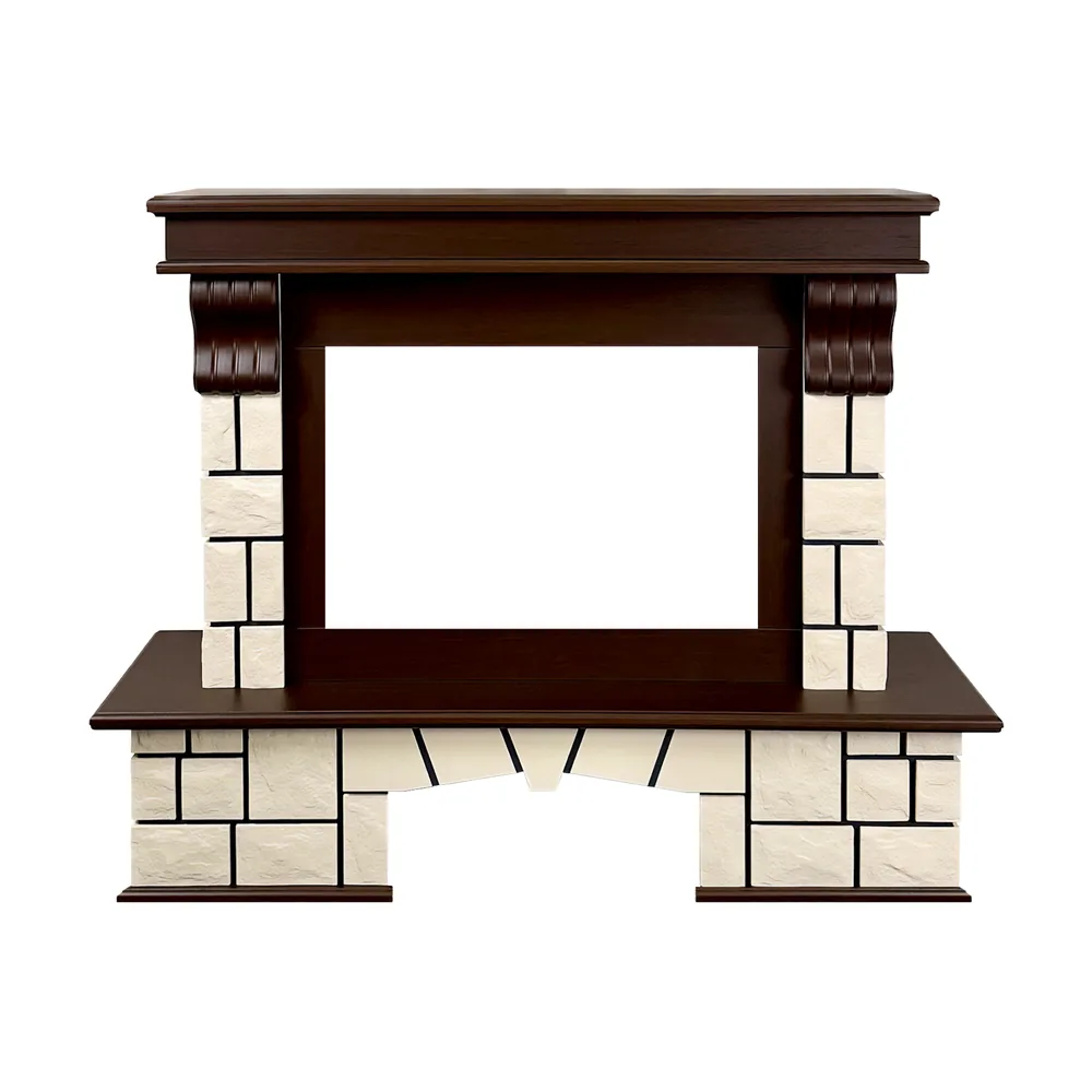 Каминокомплект Porto 26 (Разборный) - Темный дуб с очагом Vision 26 EF LED 3D FX