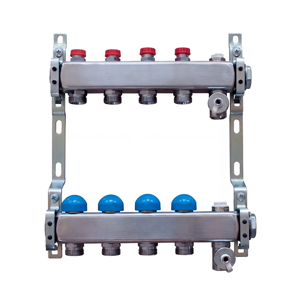 USYSTEMS коллектор FT с клапанами стальной, выходы 4x3/4 Евроконус '1Ф