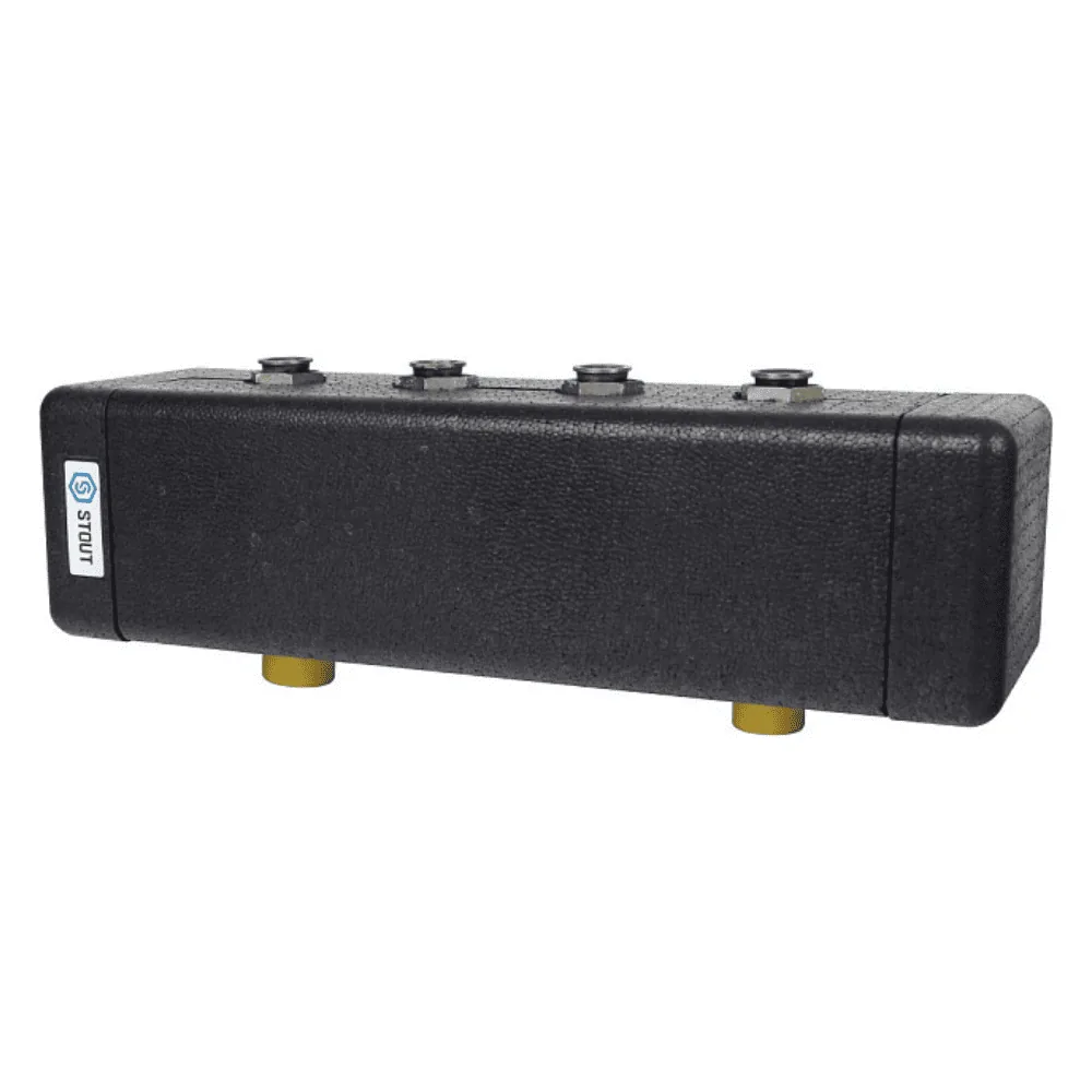 SDG-0018-002502 STOUT Стальной распределительный коллектор 2 отопительных контура