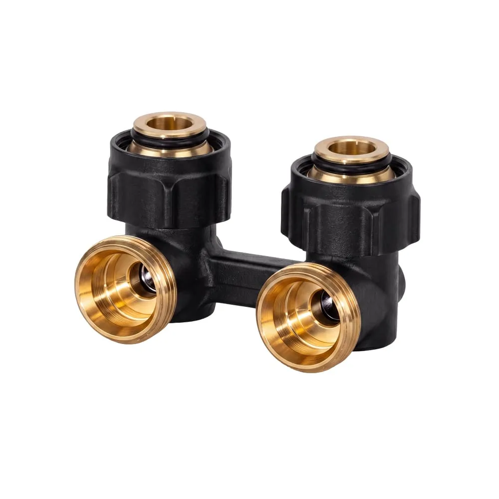 Вентиль Multiflex R ZB угловой ¾ НГ x ¾ НР, черный матовый, OVENTROP