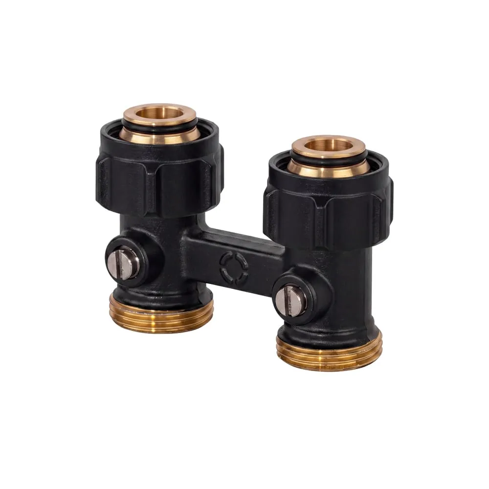 Вентиль Multiflex R ZB прямой ¾ НГ x ¾ НР, черный матовый, OVENTROP