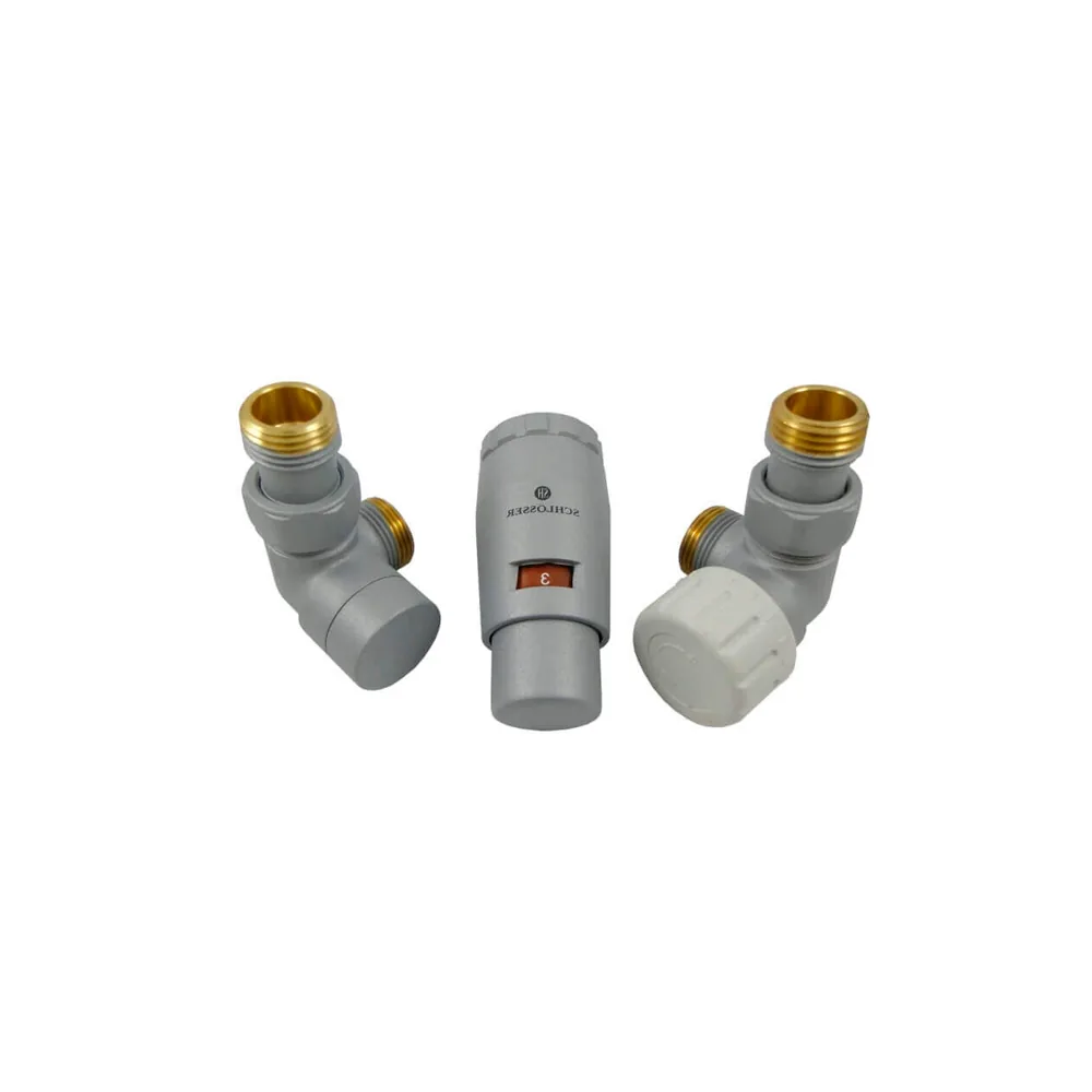 Комплект Schlosser трехосевой правый GZ1/2xM22x1,5 с головкой Мини M30x1,5, Ral