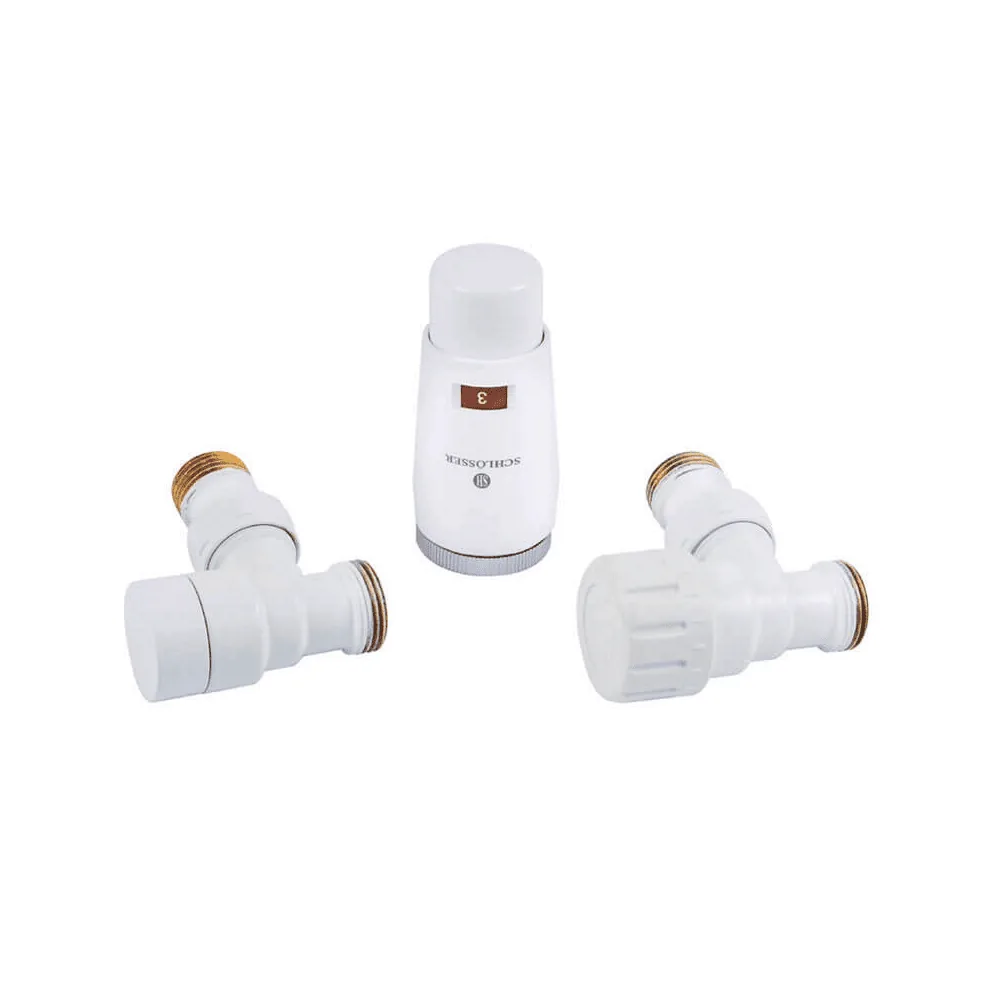 Комплект угловой Elegant Mini GZ 1/2 x M 22x1,5 Белый 603400041 Schlosser