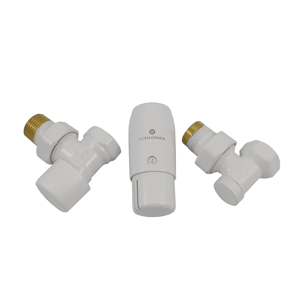 К-т угловой Белый DN15 GZ1/2 x GW1/2 головкой Мини на зажим 602200041 Schlosser